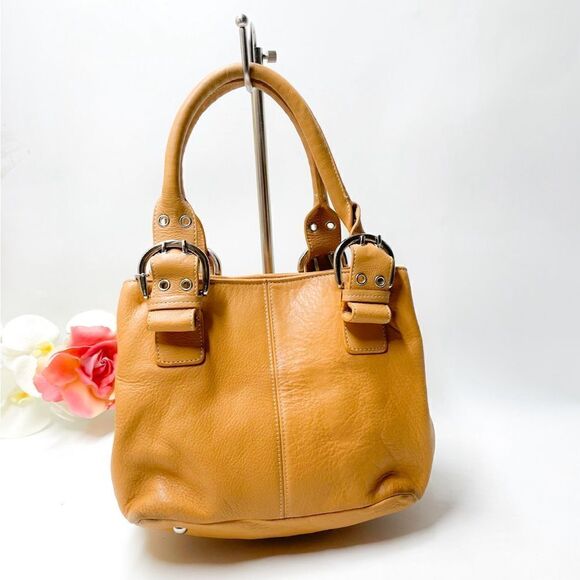 Tignanello Fine Leather Handbag Tan Medium - Picture 2 of 10